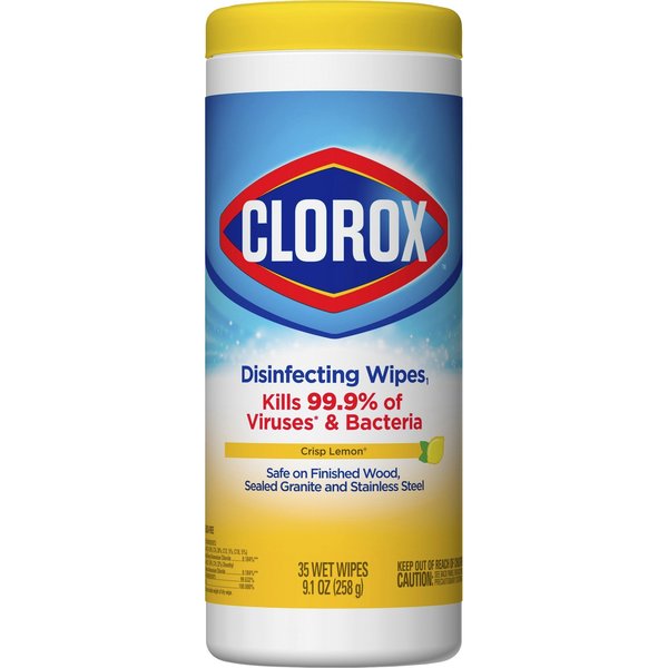 Clorox Disinfecting Wipes, Citrus Blend, WE, PK 35 CLO01594